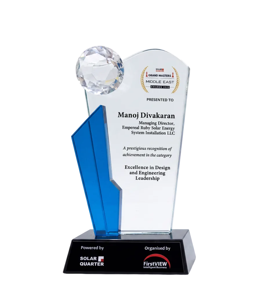 Grand Masters Middle East Awards 2022 recognition for design and engineering leadership
